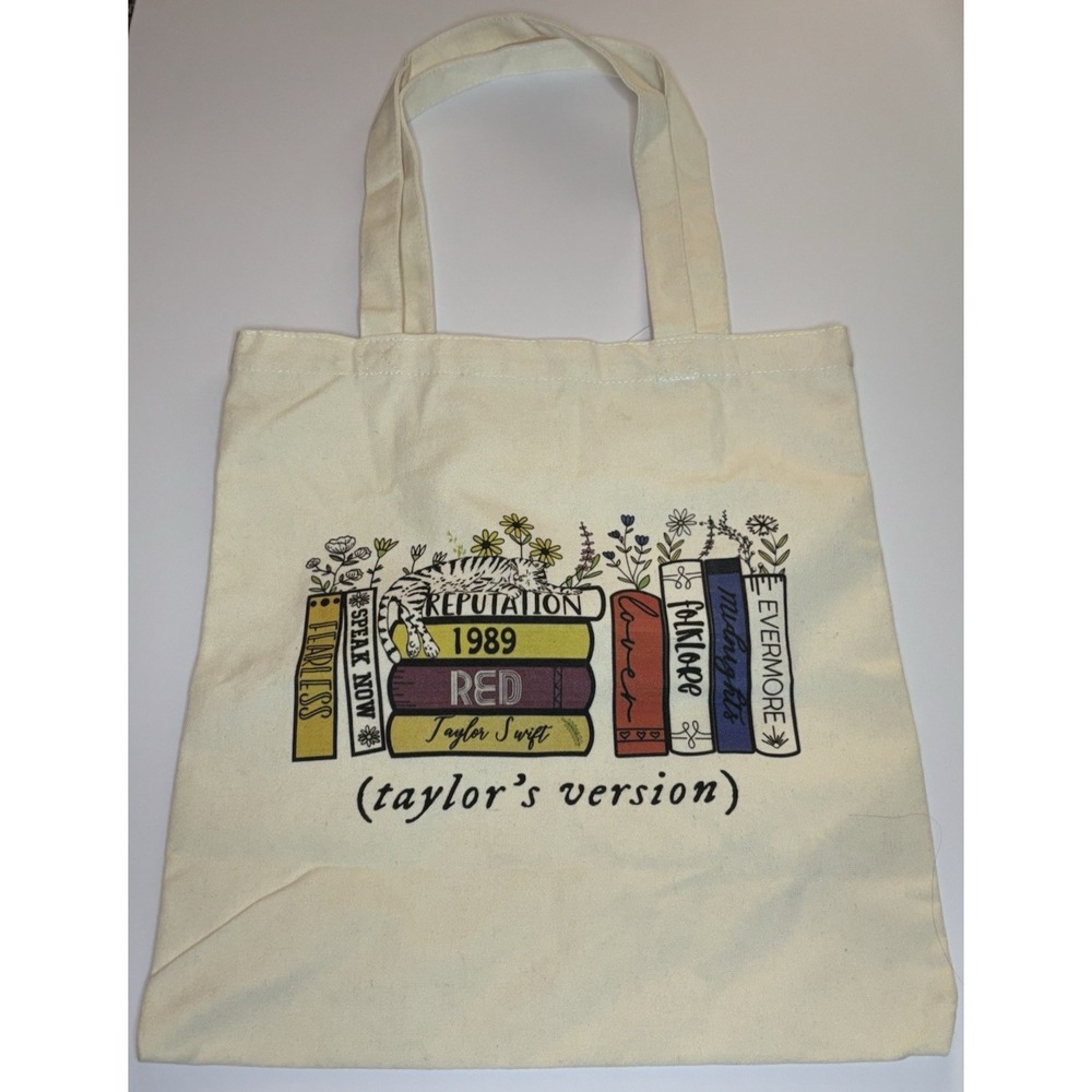 Taylor‎ Swift 1989 (Taylor's Version) Inspired Tote Bag Beige